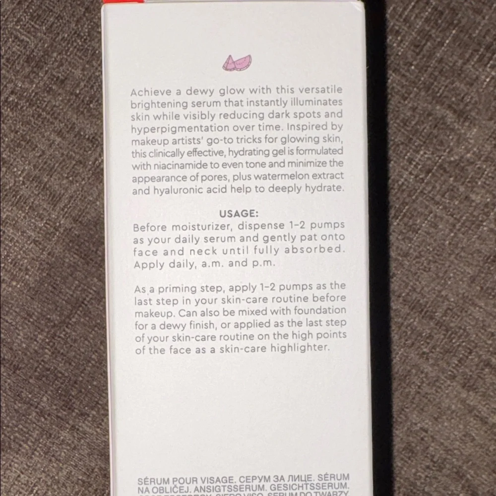 Glow Recipe Watermelon Glow Niacinamide Dew Drops Serum 40ml — NEW